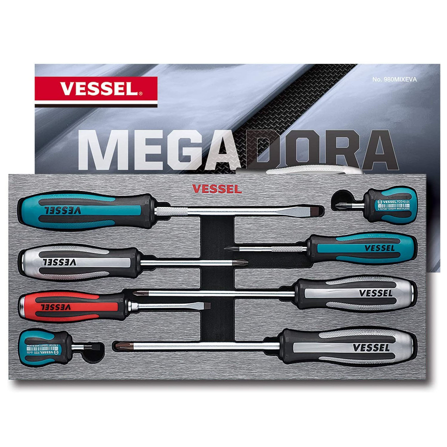 MEGADORA IMPACTA Assorted Screwdriver 8PC. Set
